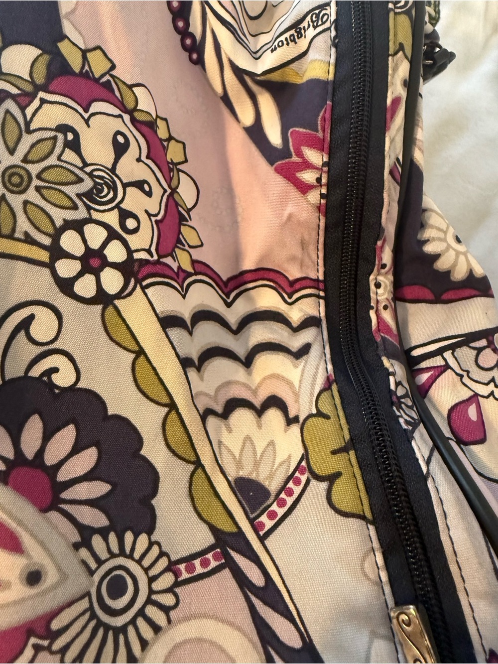 Brighton Pink Multi Floral Rolling Travel Bag - Picture 7 of 7
